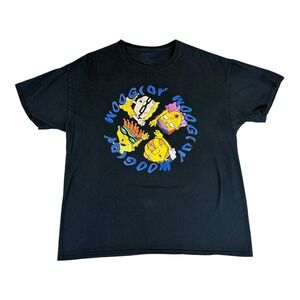 Nickelodeon Rocket Power T-Shirt Mens XL Black Woogity Woogity Graphic Tee